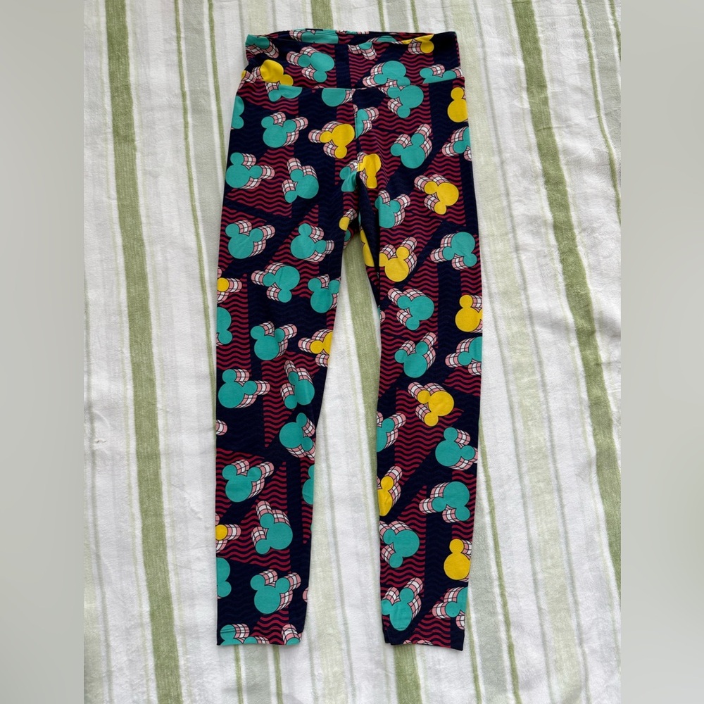 LuLaRoe Disney Mickey Mouse 90s Print Buttery Soft Leggings